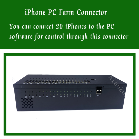 iPhone Farm Open Connector